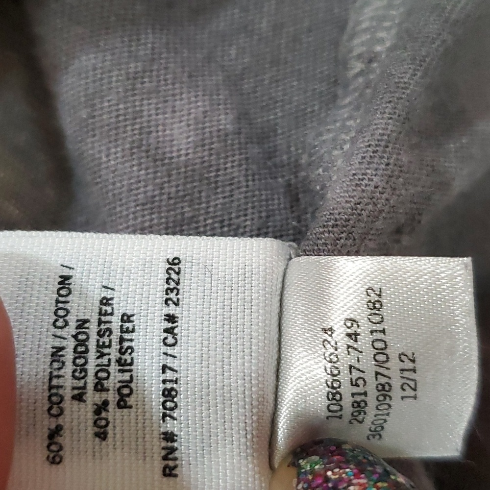 2012 Victoria's Secret PINK Gray & White Tie-Dye Full Zip Hoodie Womens Size XS - Picture 16 of 17